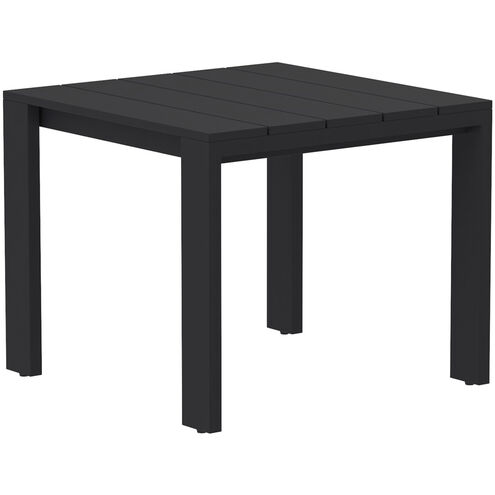 Lucerne 36 X 36 inch Sterling Black Outdoor Dining Table